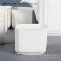 Logos OEM White Square Creative Fine Ceramic Ensemble de thé chinois